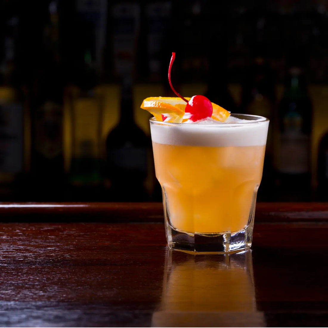 whiskey sour mocktail