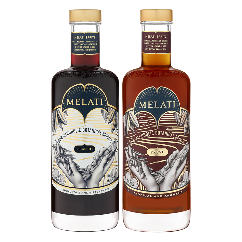 Melati Collection botanical alcohol free drinks for balanced evening wellness routine